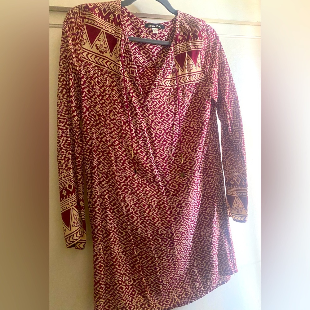 Billabong, cotton, long sleeve dress
